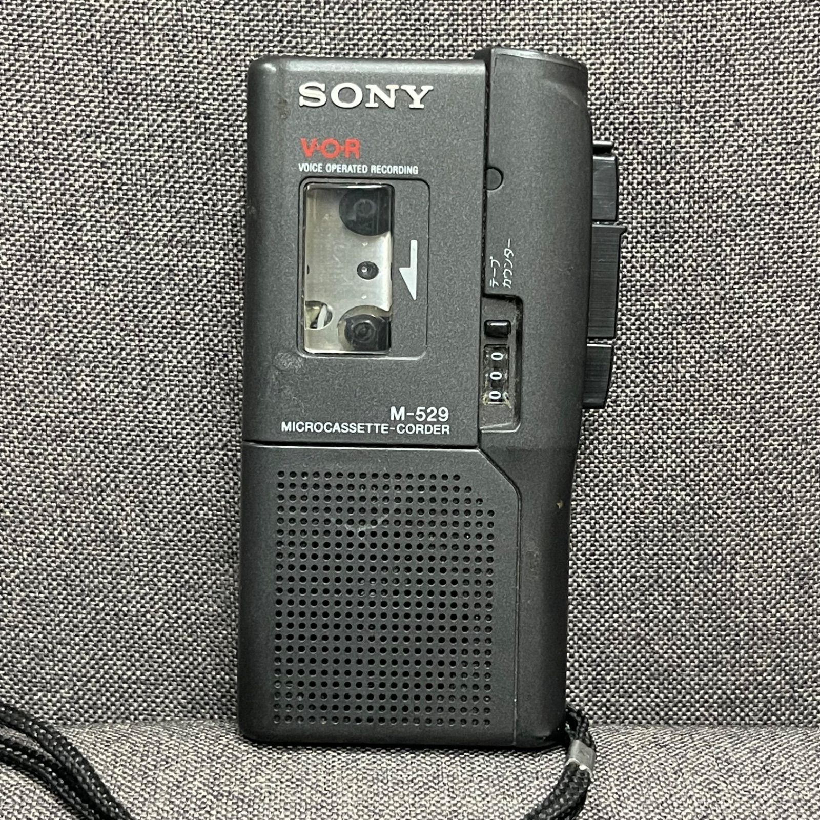 【M-529】SONY マイクロカセットテープレコーダー動作品おまけ付（270） M-529】SONY マイクロカセットテープレコーダー動作品おまけ付