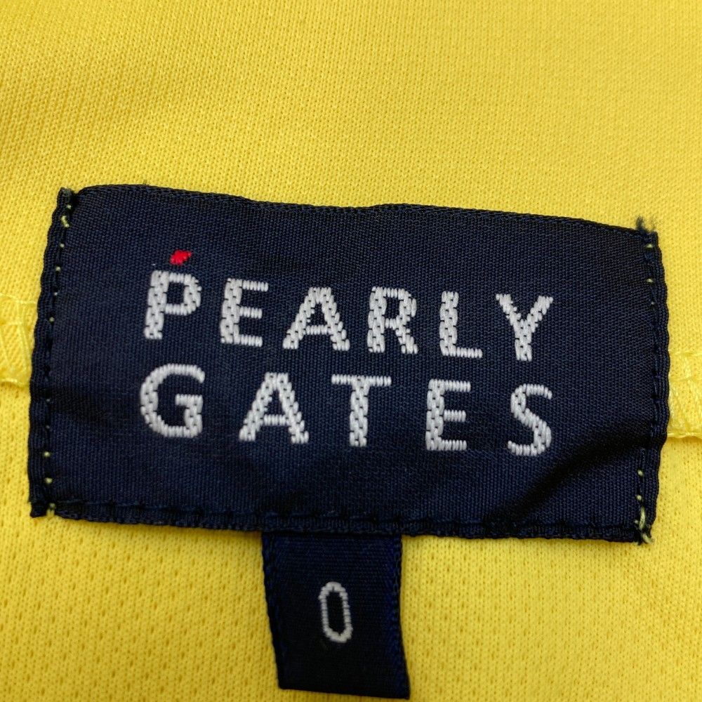 サイズ：0 PEARLY GATES パーリーゲイツ ハーフジップ 長袖Tシャツ
