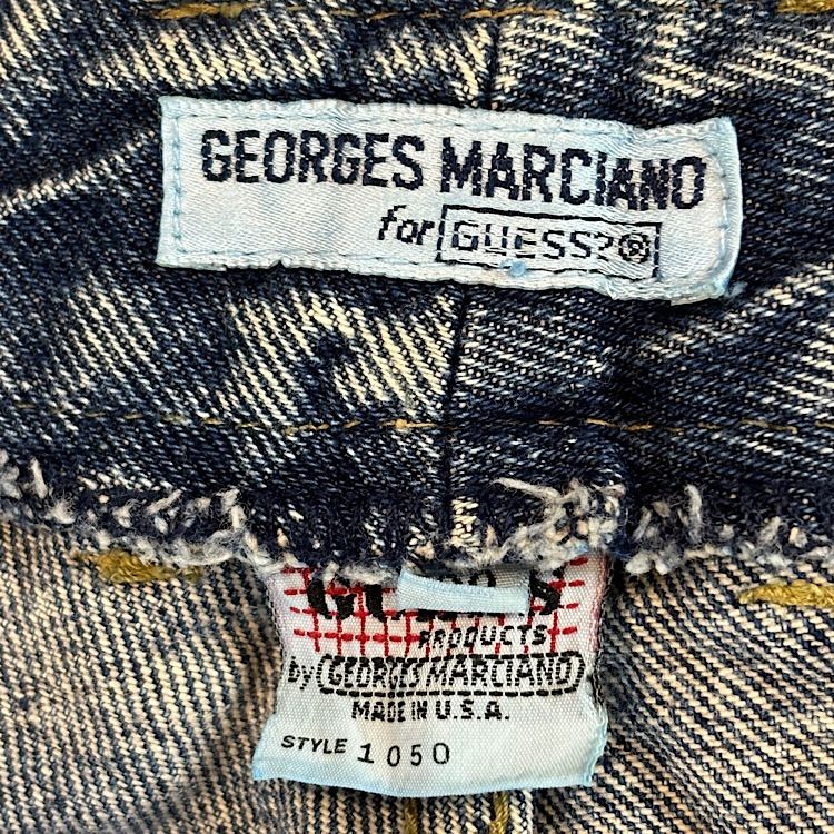 USA製 90s Vintage old guess Chemical Denim Tapered Pants 