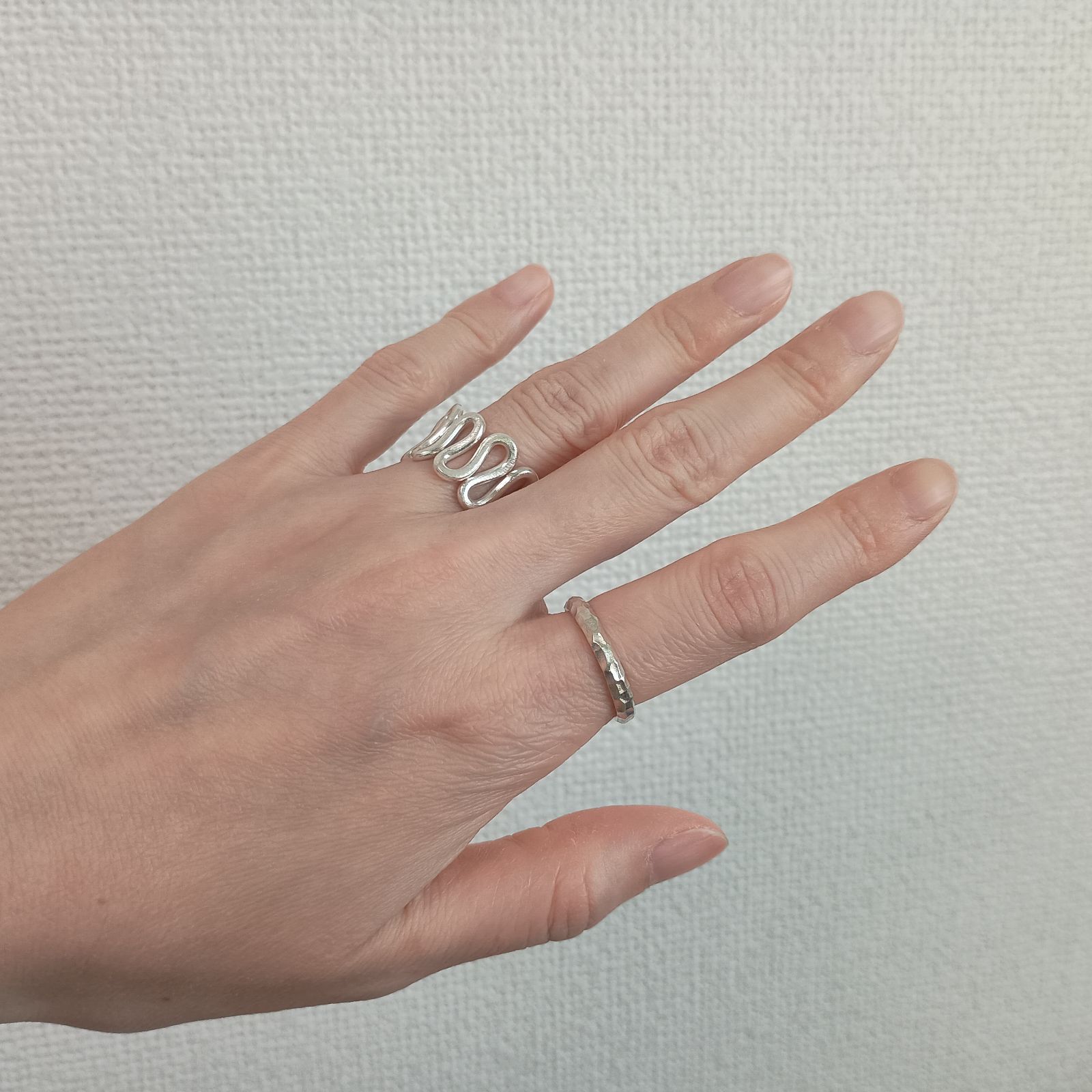 カレンシルバー リング karen silver ring カレン族 槌目[KN011