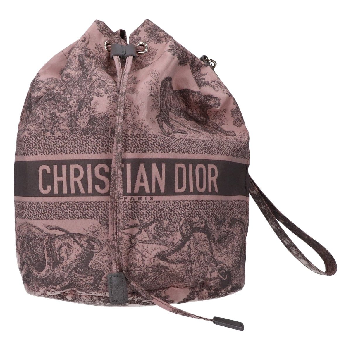 Christian Dior クリスチャンディオール トワル ドゥ ジュイ ナイロン 巾着 トラベルポーチ ハンドバッグ - メルカリ