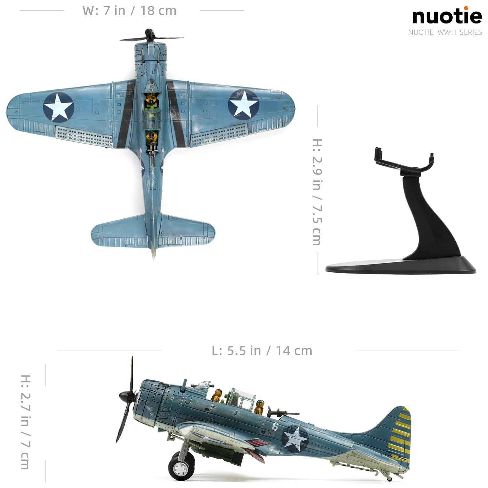 新品 NUOTIE 1/72 ダグラス SBD-2 ドーントレス ダイブ ボンバー 新品 NUOTIE 1/72 ダグラス SBD-2 ドーントレス ダイブ ボンバー