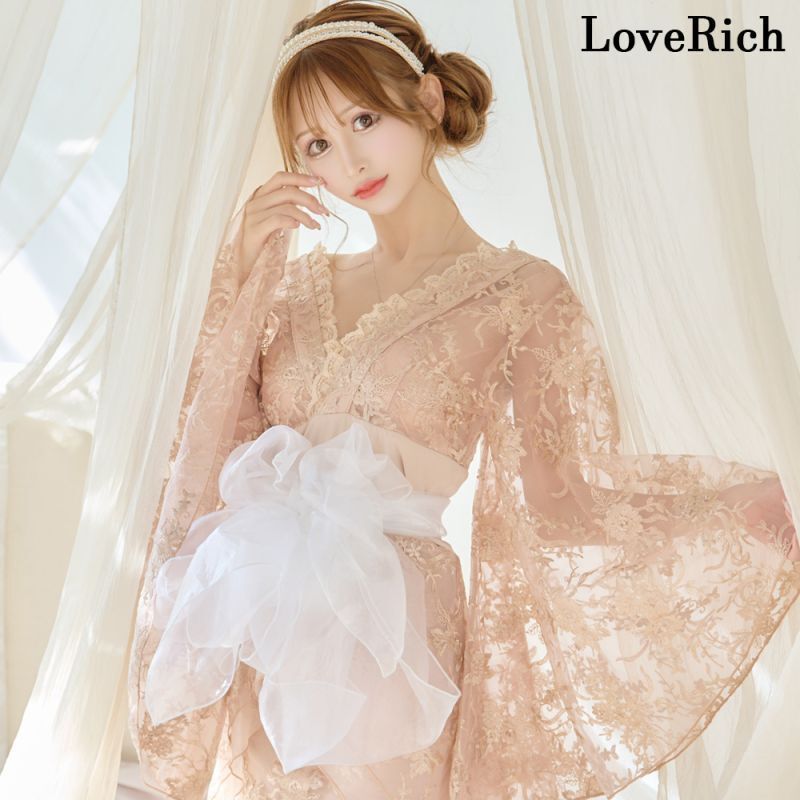 LoveRich ラブリッチ 【ホワイト/帯単品】ふんわり オーガンジー