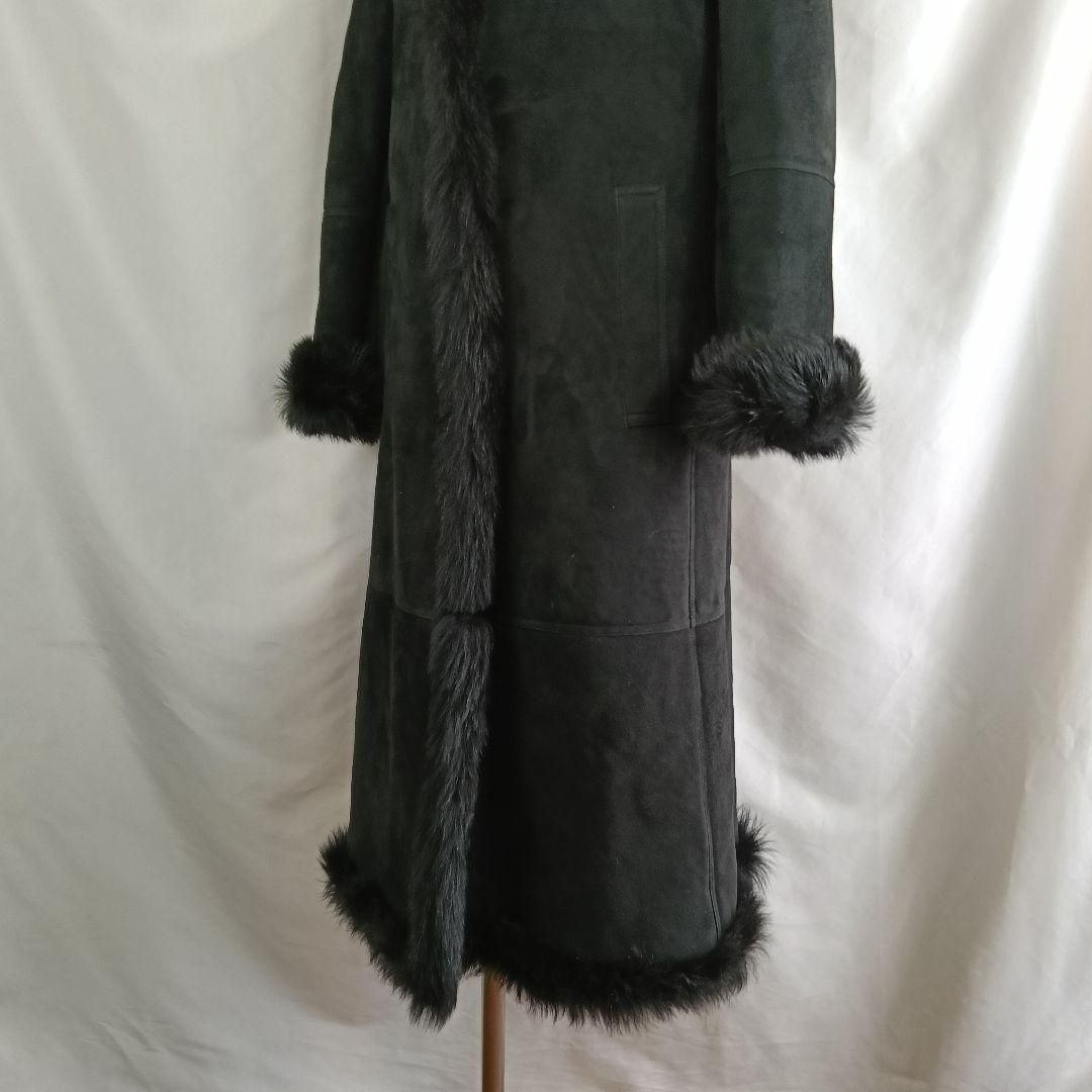 BURBERRY LONDON ムートンコート ブラック 黒 38 B2572