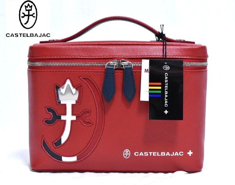 定価29700円 カステルバジャック CASTELBAJAC カルネ バニティバッグ 032213 レッド CARNET セカンドバッグ IKETEI イケテイ