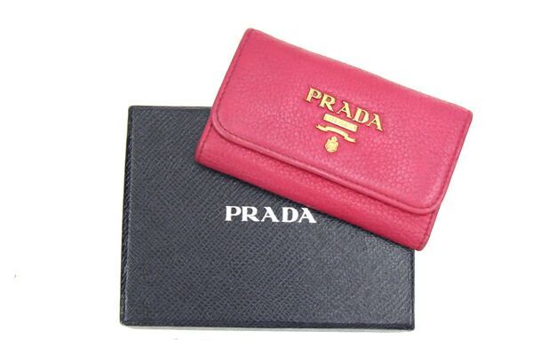 プラダ 6連キーケース 1PG222 ピンク レザー 鍵（楽天市場】【新品  