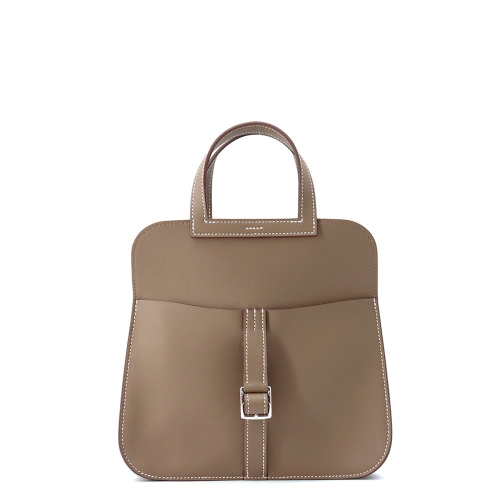 エルメス ハンドバッグ アルザン ミニ エトゥープ/シルバー金具