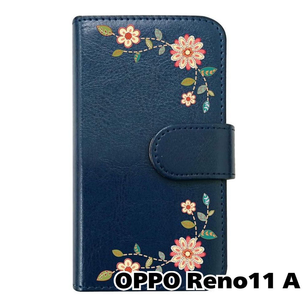 新品未使用】 OPPO Reno11 A オッポ 手帳型スマホ ケース 花柄 (カバー