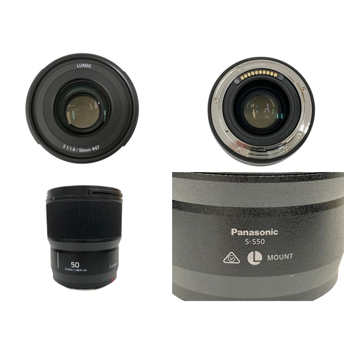 lumix s 20-60mm f3.5-5.6 50mm f1.8 レンズ2本 Panasonic DC-S5M2W