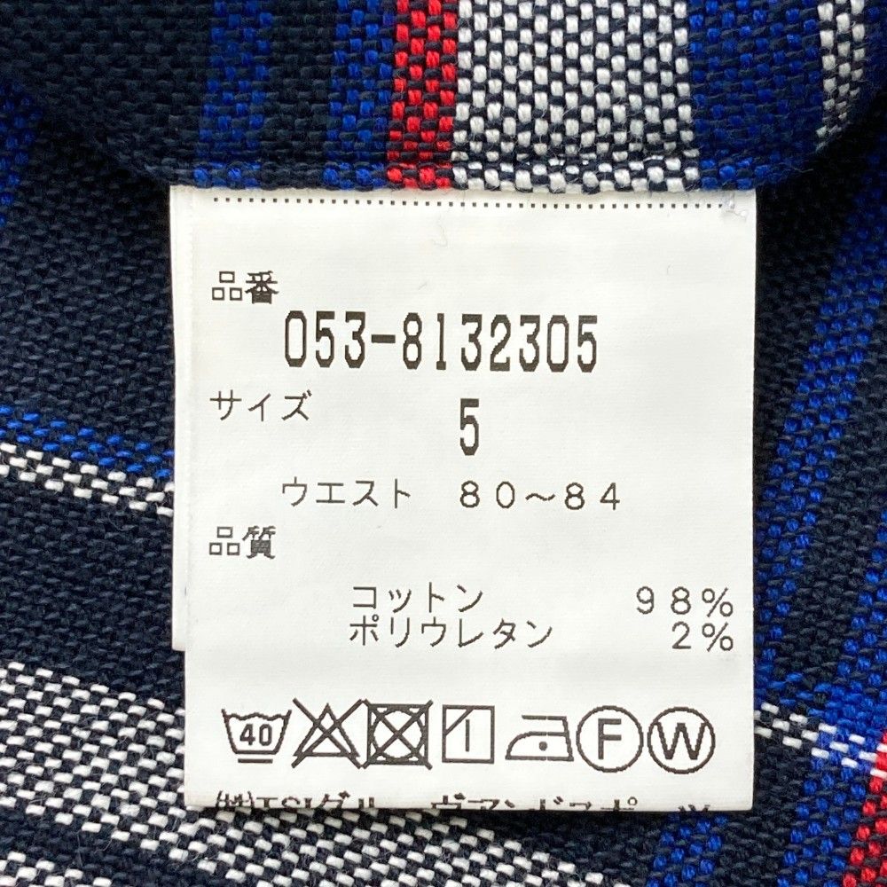 サイズ：5 PEARLY GATES パーリーゲイツ  ハーフパンツ ギンガムチェック柄 ブルー系 [240101444143] ゴルフウェア メンズ ストスト PEARLY GATES - パーリーゲイツ ハーフパンツ ピンク×ネイビー