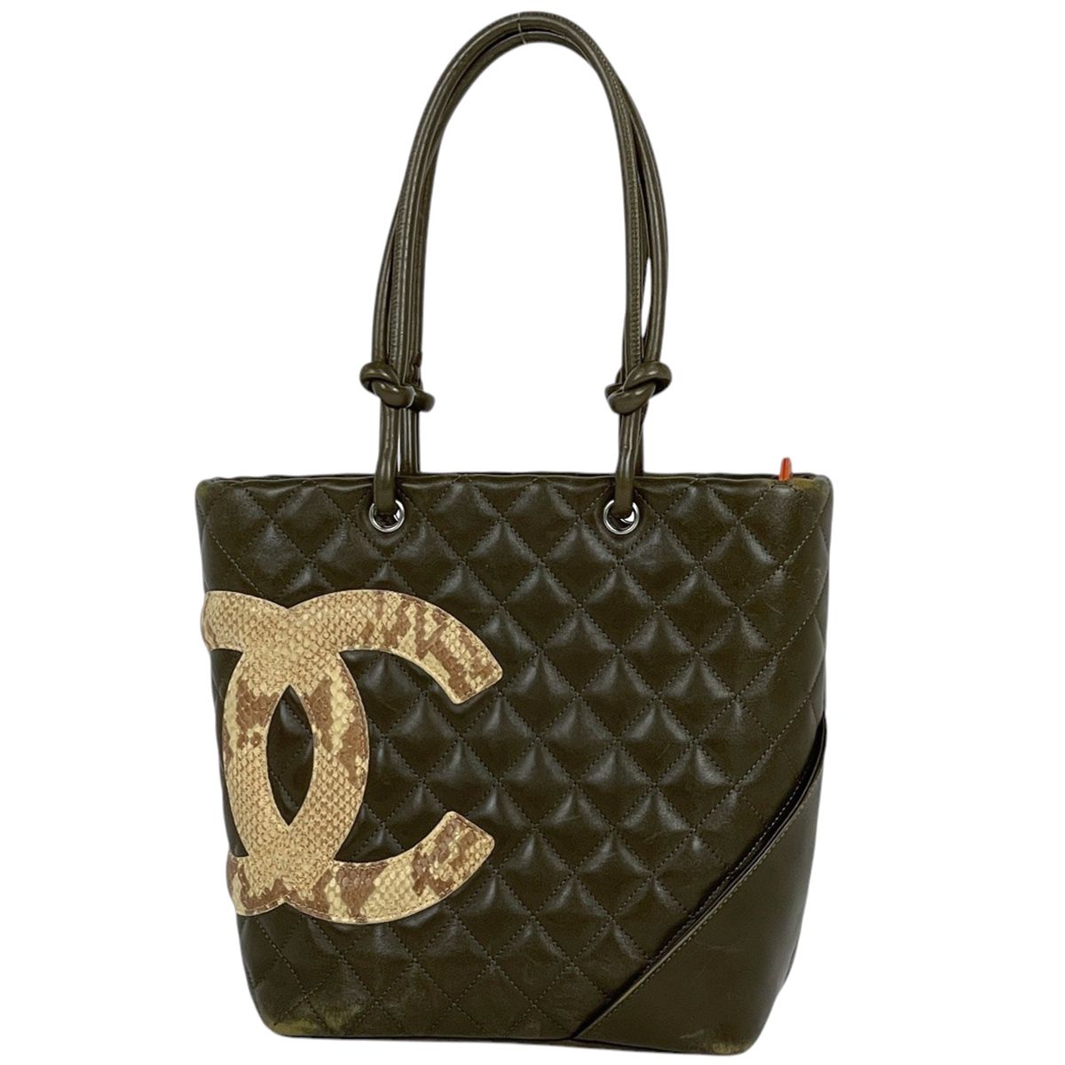 シャネル CHANEL カンボンライン ミディアム トートバッグ ココマーク