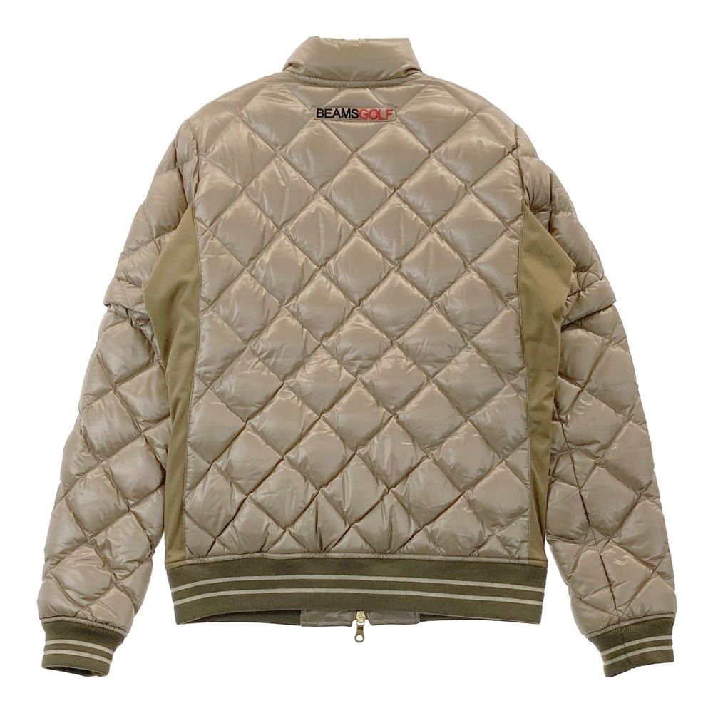 サイズ S BEAMS GOLF ビームスゴルフ 2WAY ダウン 長袖ジップジャケット カーキ系 240101476114 ゴルフウェア レディース ストスト