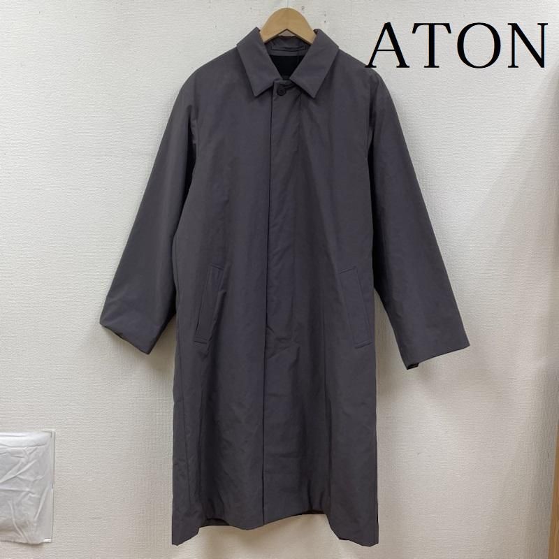 ATON エイトン コート ASAKO NYLON バルマカーン コート ロング ステンカラー 7049683