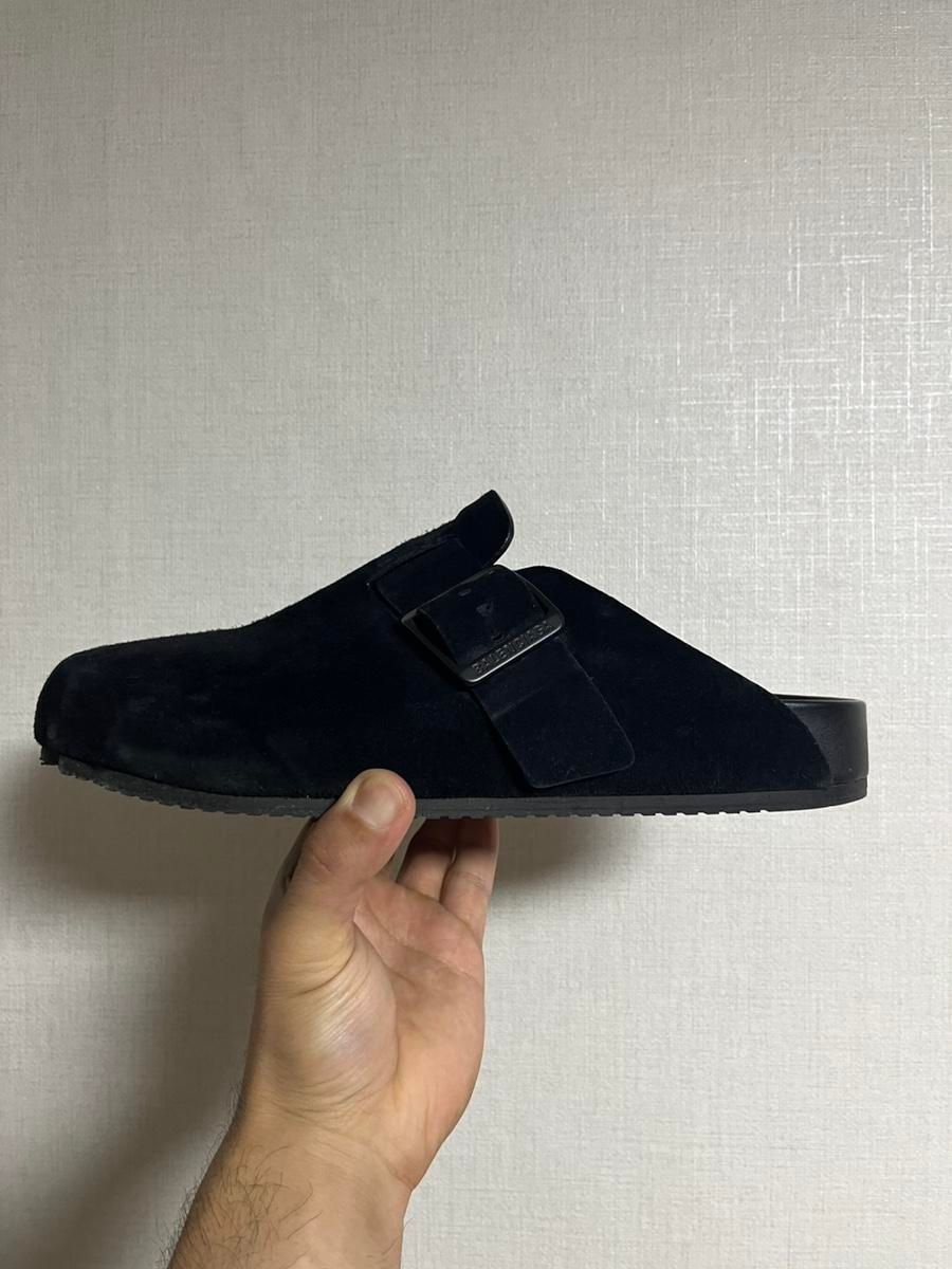 【雷市場（ポンジャン）商品韓国直送】BALENCIAGA(バレンシアガ) 日曜日 ミュール 黒 44 サイズ