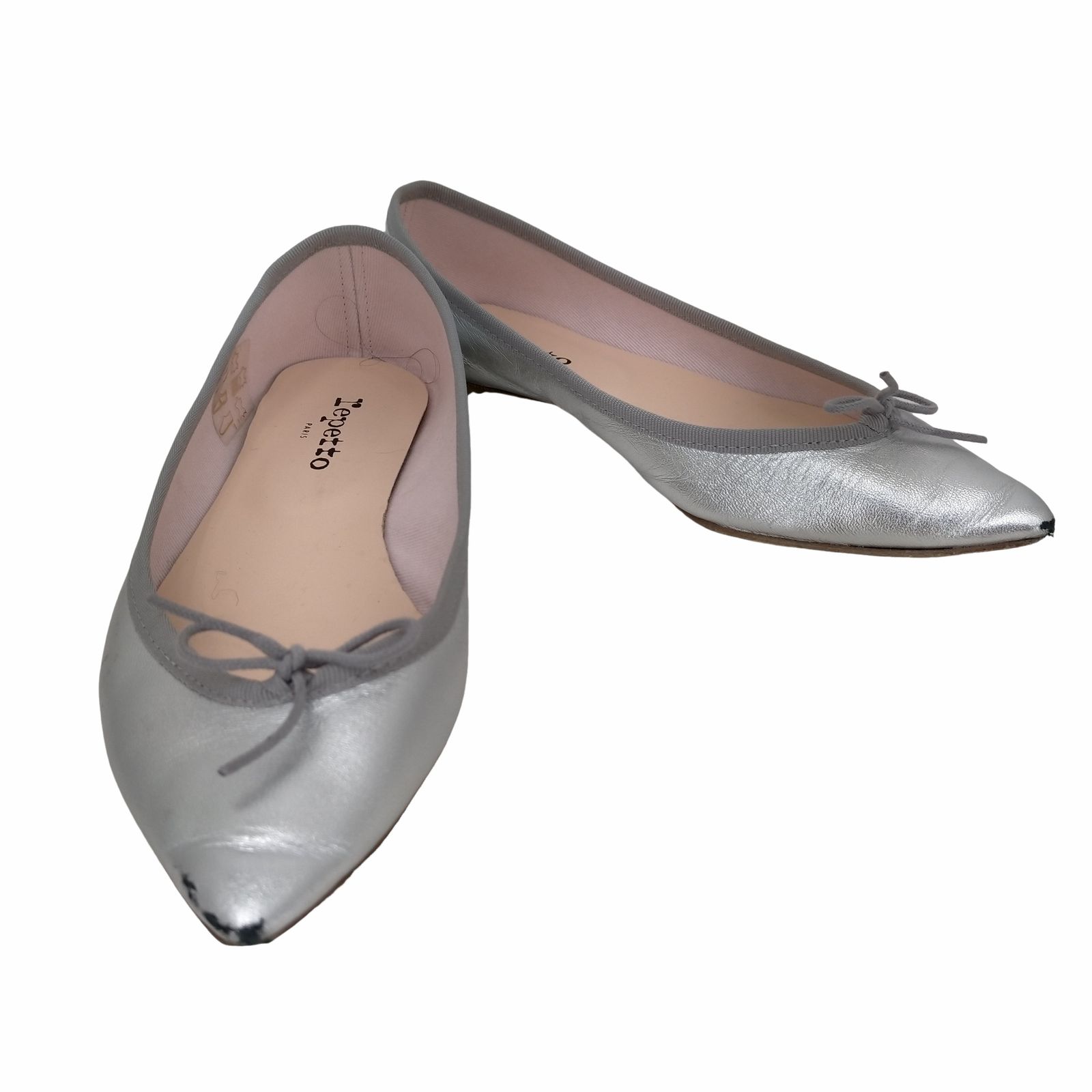 レペット repetto BRIGITTE BALLERINA バレエシューズ シルバー レディース 37 1/2 - メルカリ