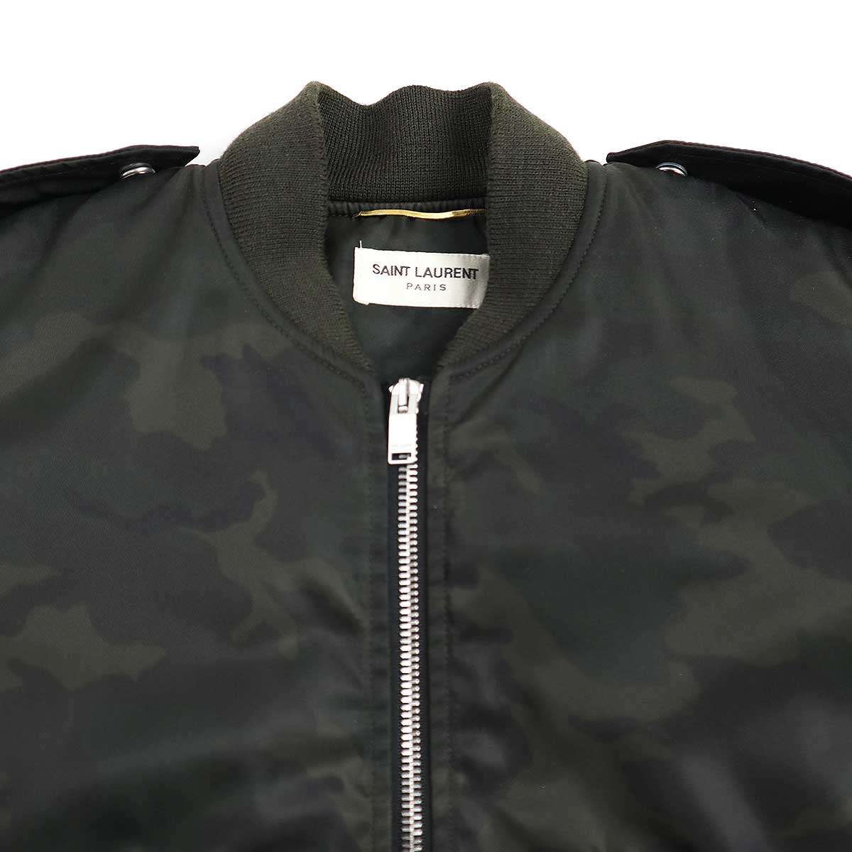SAINT LAURENT PARIS サンローラン パリ 17AW CLASSIC BOMBER カモフラ  