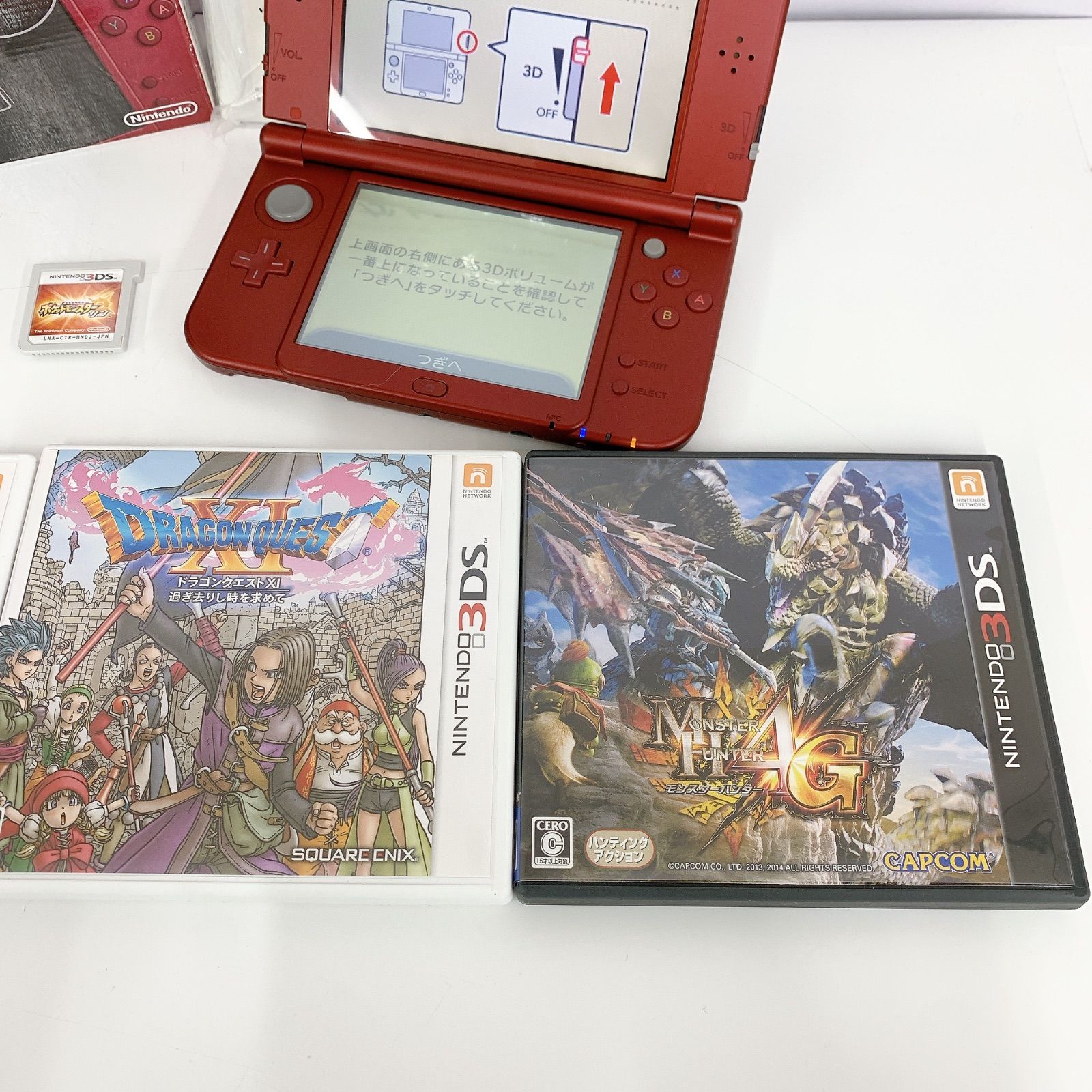 通電確認済み】New ニンテンドー New Nintendo 3DS 3ds LL RED-001 箱 