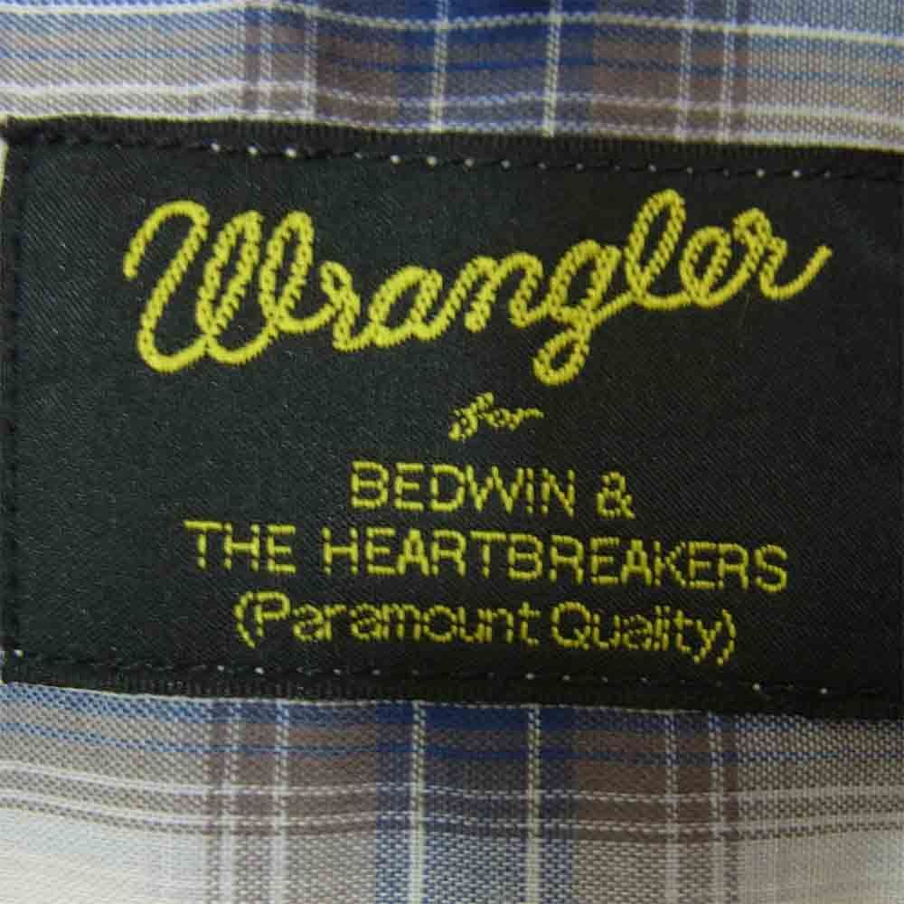 ベドウィン BEDWIN ジャケット Wrangler ラングラー チェック ブルー系