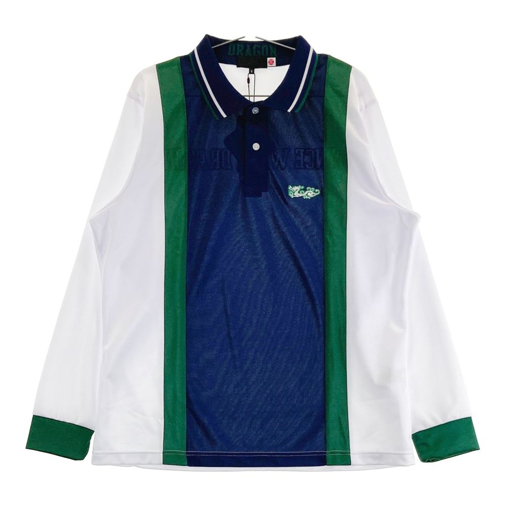 サイズ 4 DANCE WITH DRAGON ダンスウィズドラゴン 長袖ポロシャツ ホワイト系 240101514537 ゴルフウェア メンズ ストスト