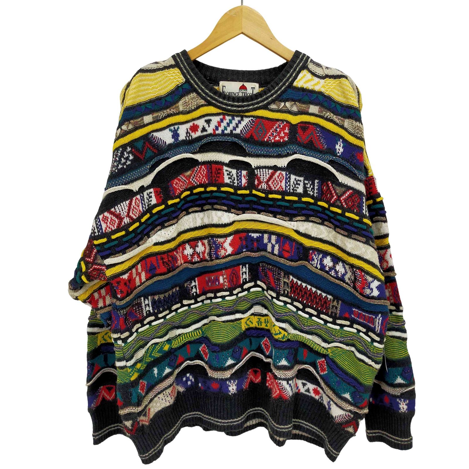 ユーズドフルギ USED古着 florence tricot イタリア製クルーネック3D 