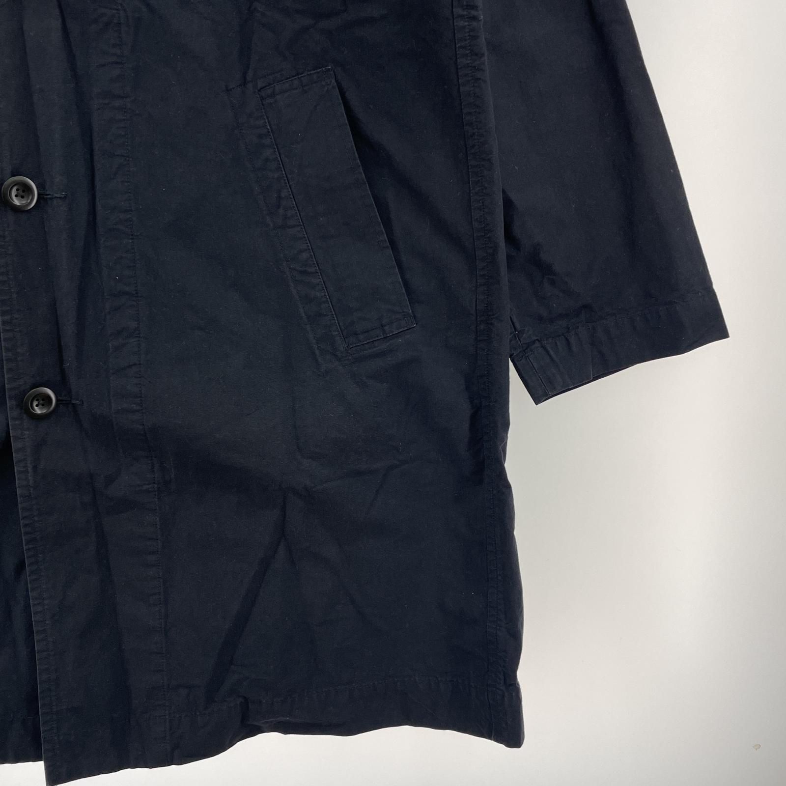 MARGARET HOWELL ネイビー ステンカラーコート MARGARET HOWELL（マーガレットハウエル）の「PROOFED COTTON