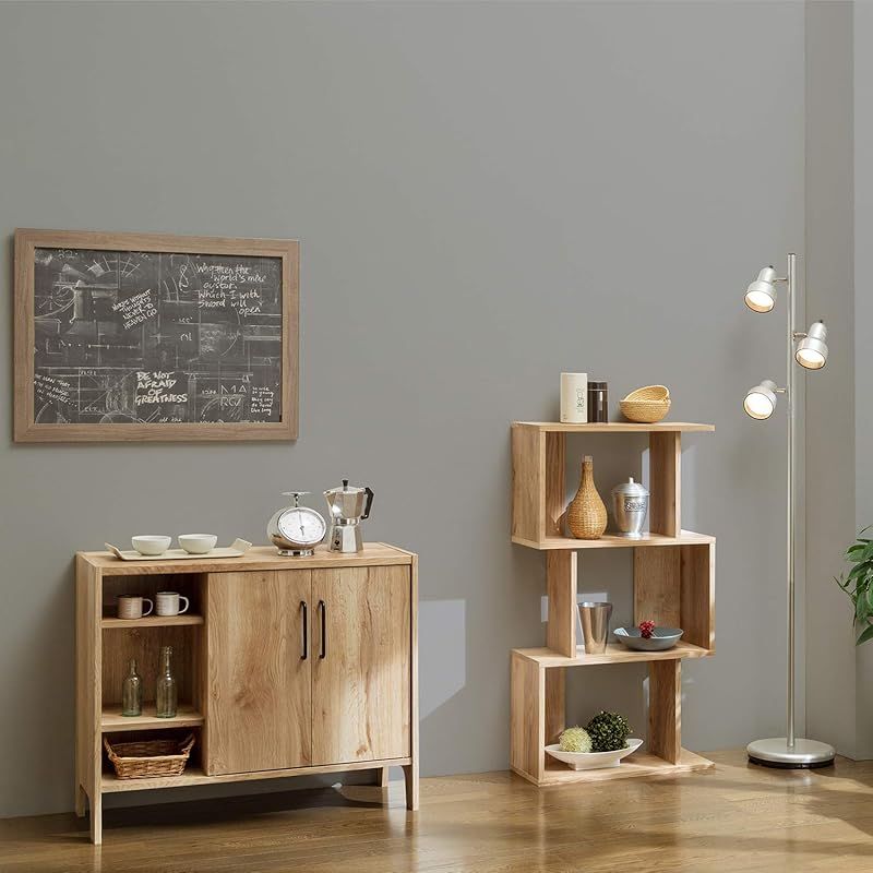 白井産業 ミドルボード ナチュラルブラウン 幅87.2 高さ71.4 奥行35.6cm VTL-7085DNN ビエンテージ ライト 1