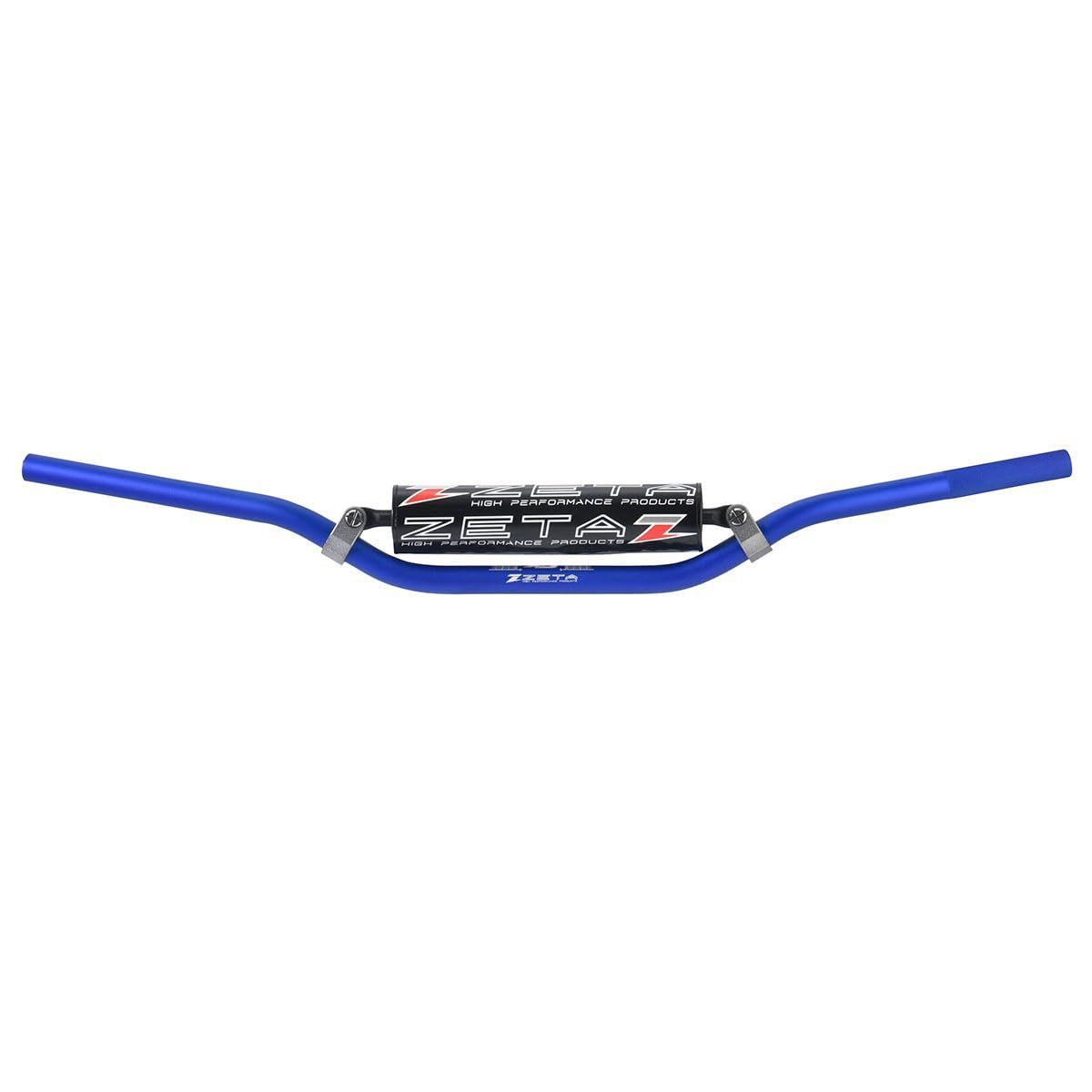 ジータレーシング ZETA RACING CXハンドルバー MX-111 スタンダード径 22.2mm 汎用 幅 806mm 高さ 83mm 引き 53mm CR|CRF-Low KXF-Low バーパッド|バーエンドキャップ付属 ブルー F444