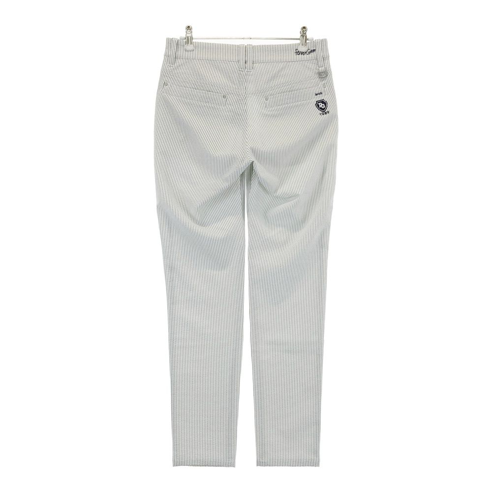サイズ 0 PEARLY GATES パーリーゲイツ モデル ロングパンツ シアサッカー ストライプ柄 グレー系 240101456365 ゴルフウェア レディース ストスト