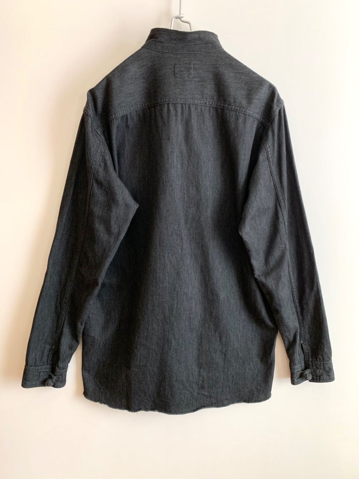 Needles ニードルス ブラックシャンブレー チャイナシャツ