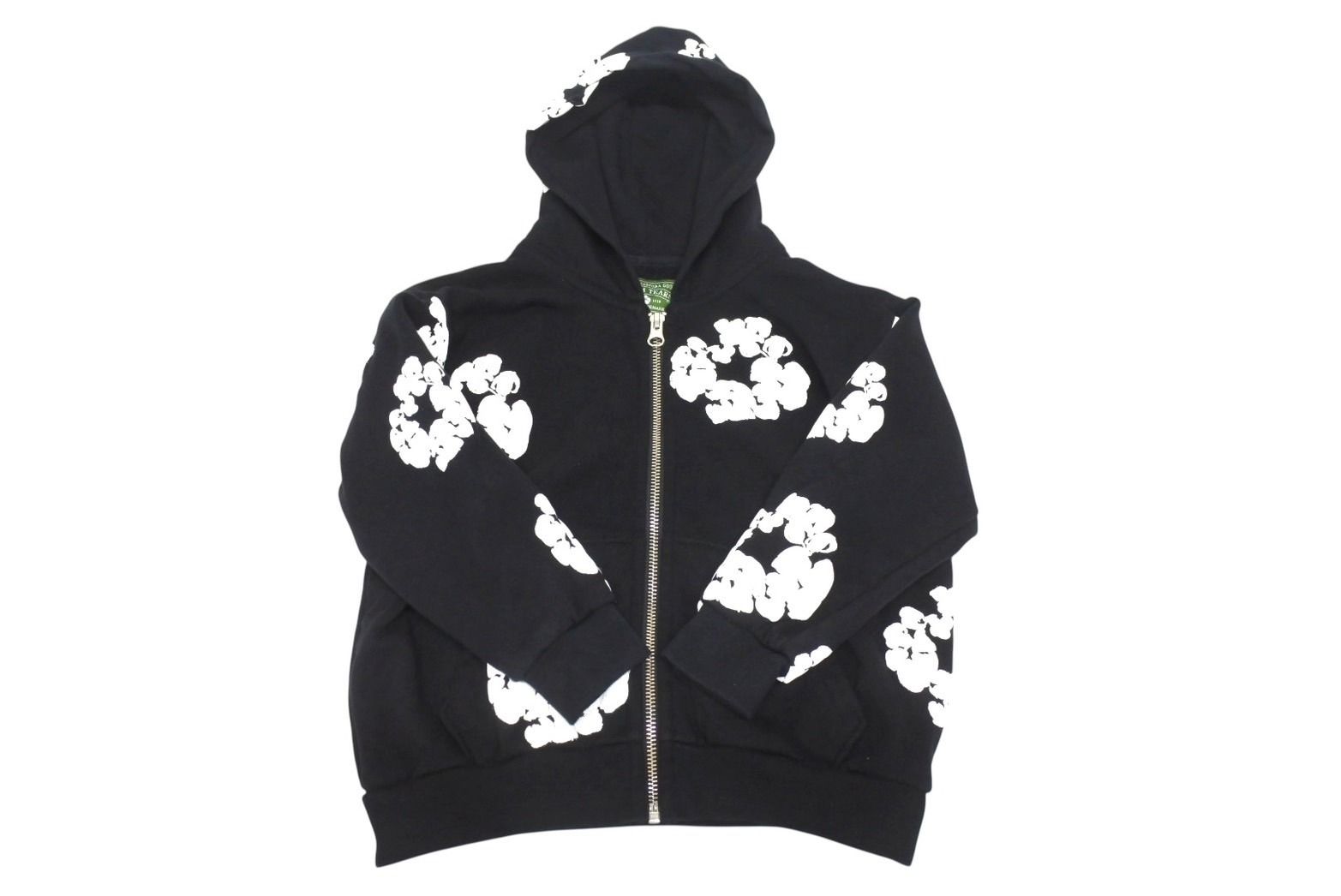 DENIM TEARS デニムティアーズ ジップアップパーカー キッズ RN162838 ブラック コットン サイズ4Y 4b005354