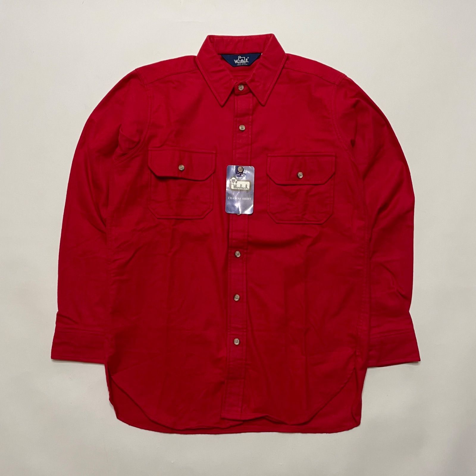 USA製 デッドストック WOOLRICH CHAMOIS SHIRTS M 赤 - メルカリ