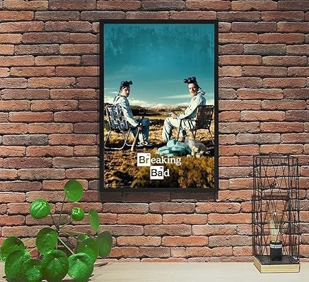 額縁入りポスター「ブレイキング・バット」 映画ポスター ブレイキングバッド Breaking Bad 24×36インチ (61