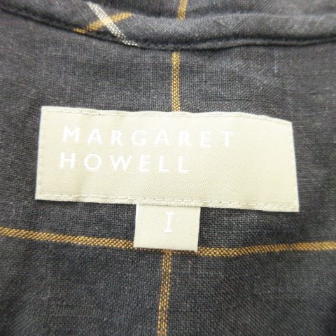 MHL マーガレットハウエル ストライプ オープンカラー 半袖 シャツ リネン RECYCLE NYLON LIGHT POPLIN SHIRT | MARGARET HOWELL