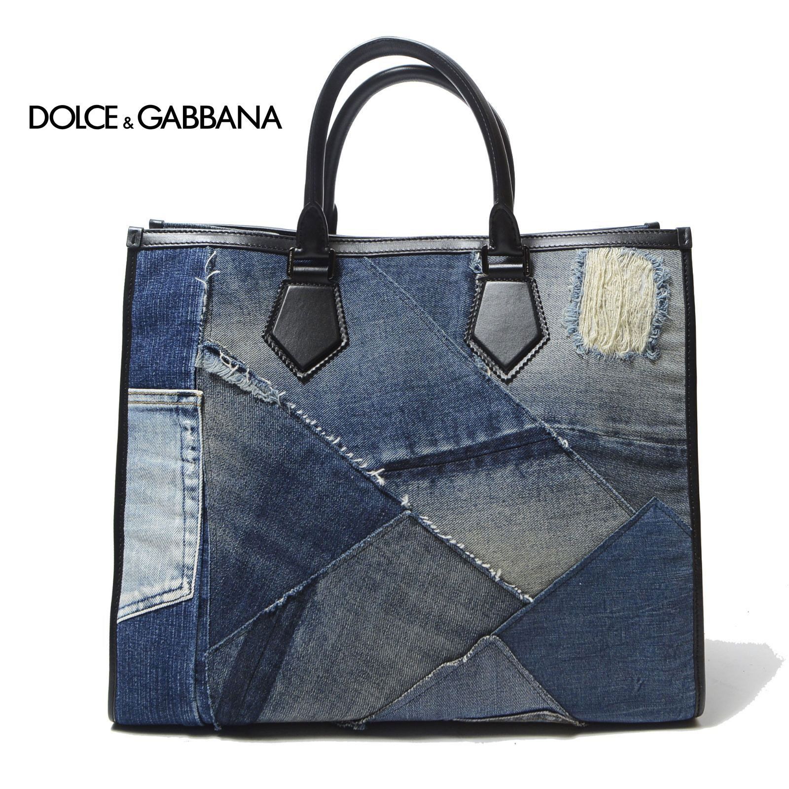 DOLCE&GABBANA デニムトートバッグ ドルチェ&ガッバーナ デニム ドルガバ トートバッグ デニム