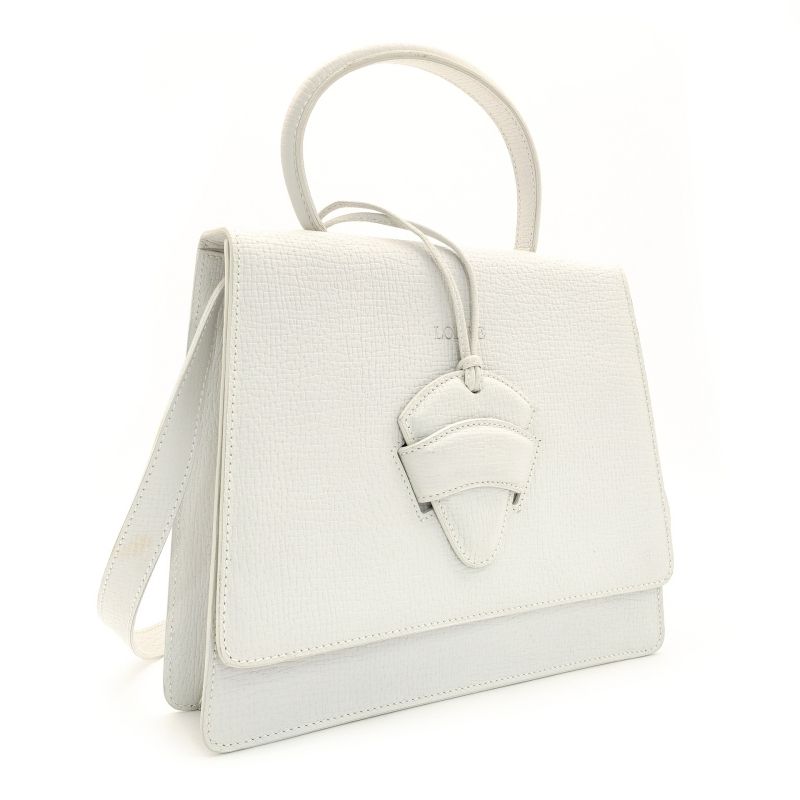 ロエベ LOEWE ハンドバッグ レザー ホワイト 2way クロスボディ ヴィンテージ 白 7-9-181 WWW_NOITHATQUANGTHANH_NET