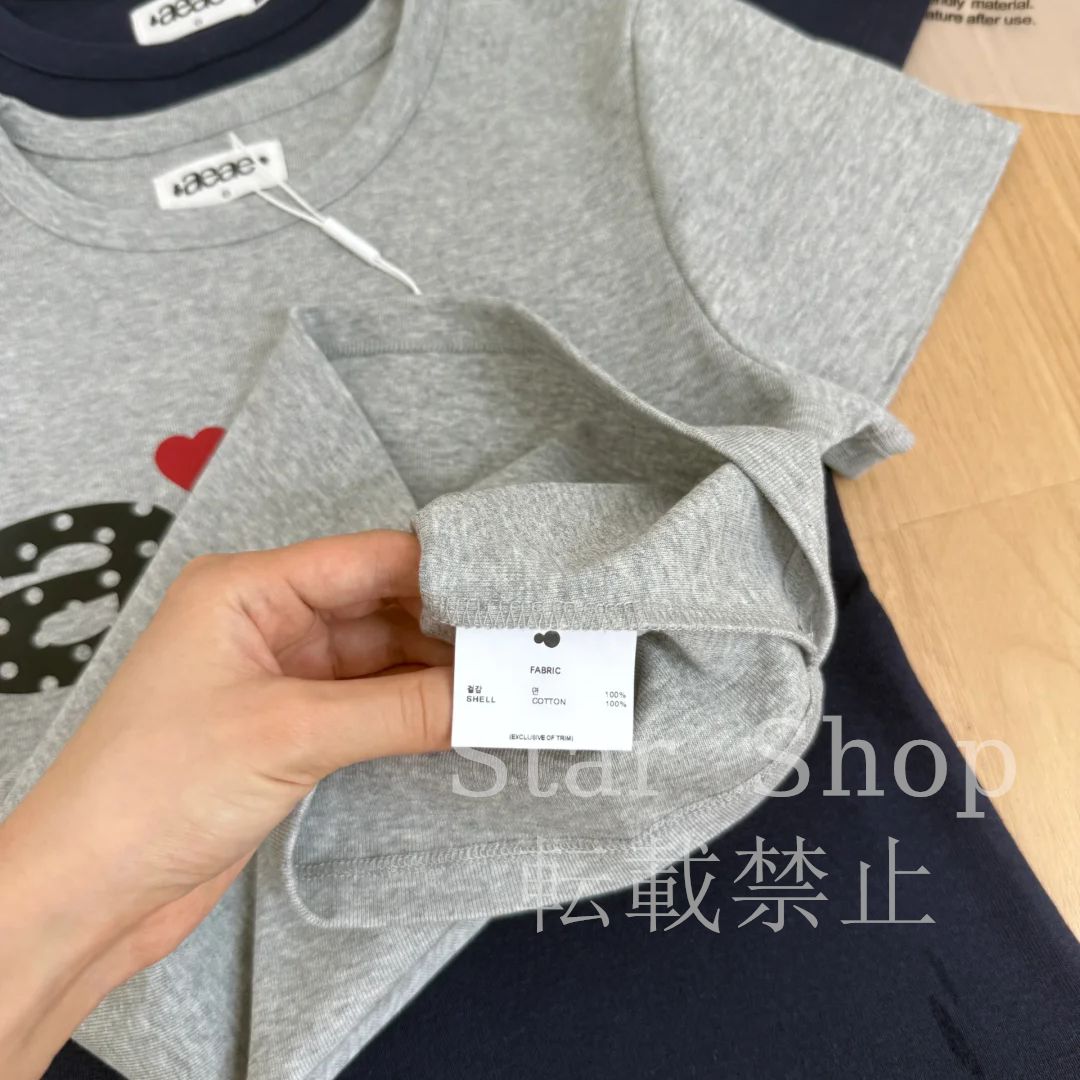 楽天市場】【韓国】aeae DOT SMALL LETTER TEE エイイエイイ T