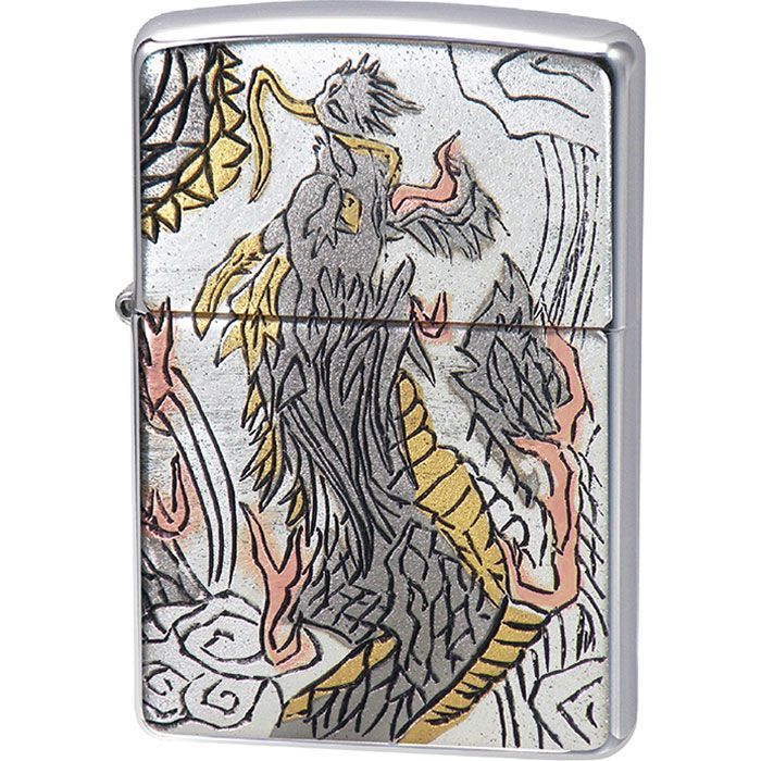 Zippo ジッポーライター ZP 電鋳板 跳ね鯉 人気シリーズ・電鋳板