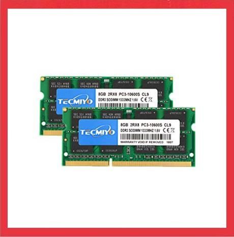 DDR3 1333 2X8GB_グリーン テクミヨ ノートPC用メモリ 204Pin SO