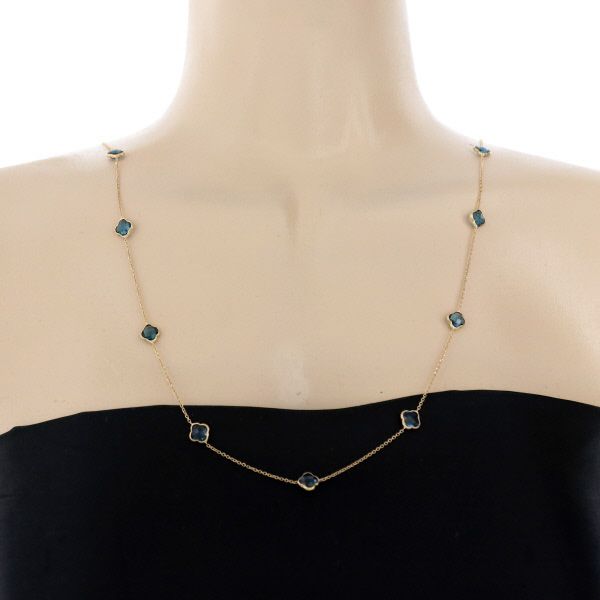 K18YG トパーズ ネックレス 新品仕上済【zz】 GSTV K18YG クリシュナ ブレスレット アンクレット ブルートパーズ