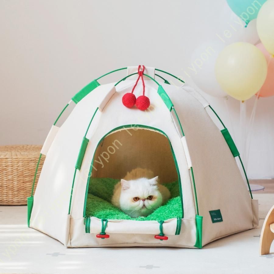 ペットハウス テント 猫 犬 布製 小型犬 チワワ 通年 あったか 取り付け簡単 洗える 猫柄 猫ハウス 犬ハウス 猫ベッド 犬ベッド ペットベッド おしゃれ