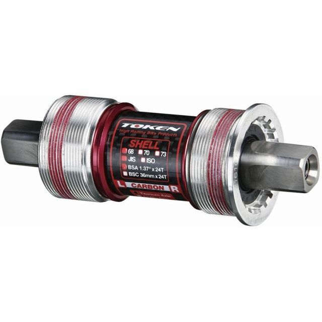アウトレット TOKEN トーケン ISOスクエア ボトムブラケット チタンアクスル 68x111mm BSA TK8691TBT 523-2225 チタン軸