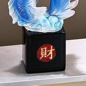 鯉 置物 樹脂製 金運アップ 開運 商売繁盛 玄関 インテリア