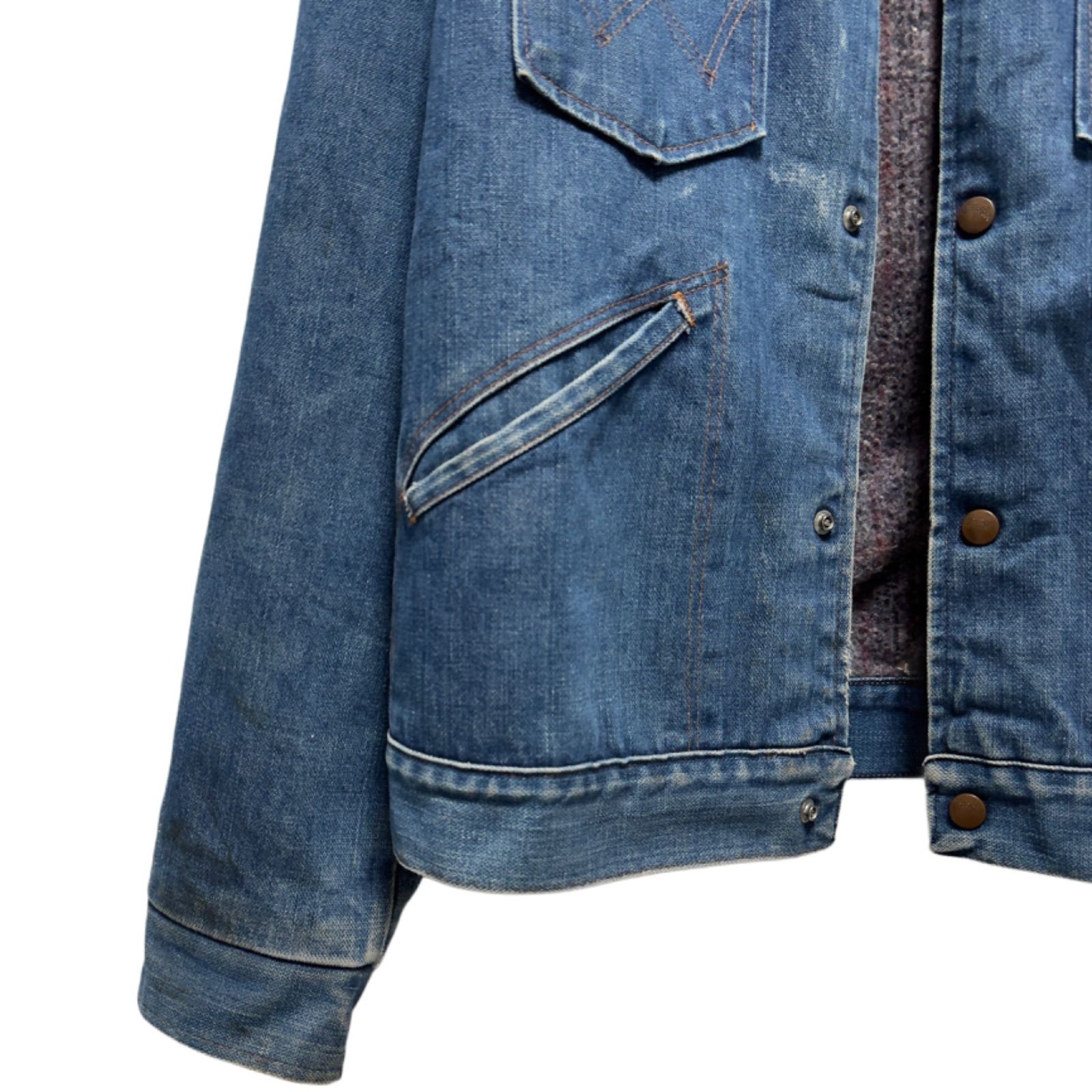 wrangler デニムジャケット 80s usa製 Wrangler 80s USA製 136MJ デニムジャケット ジージャン