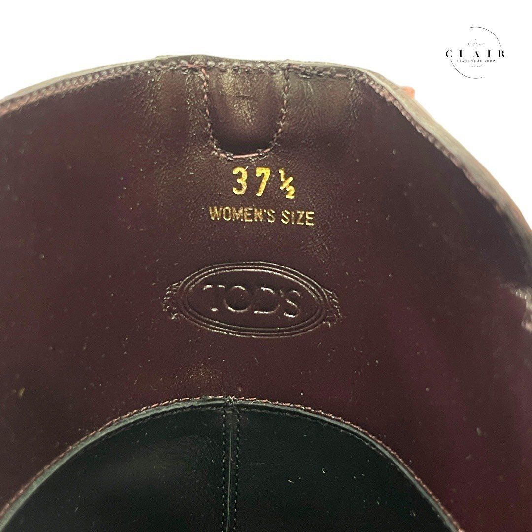新品】TODS トッズ レディースブーツ 37.5 24.5cm レディース 婦人用 ブーツ ロングブーツ バーガンディー ワインレッド - メルカリ