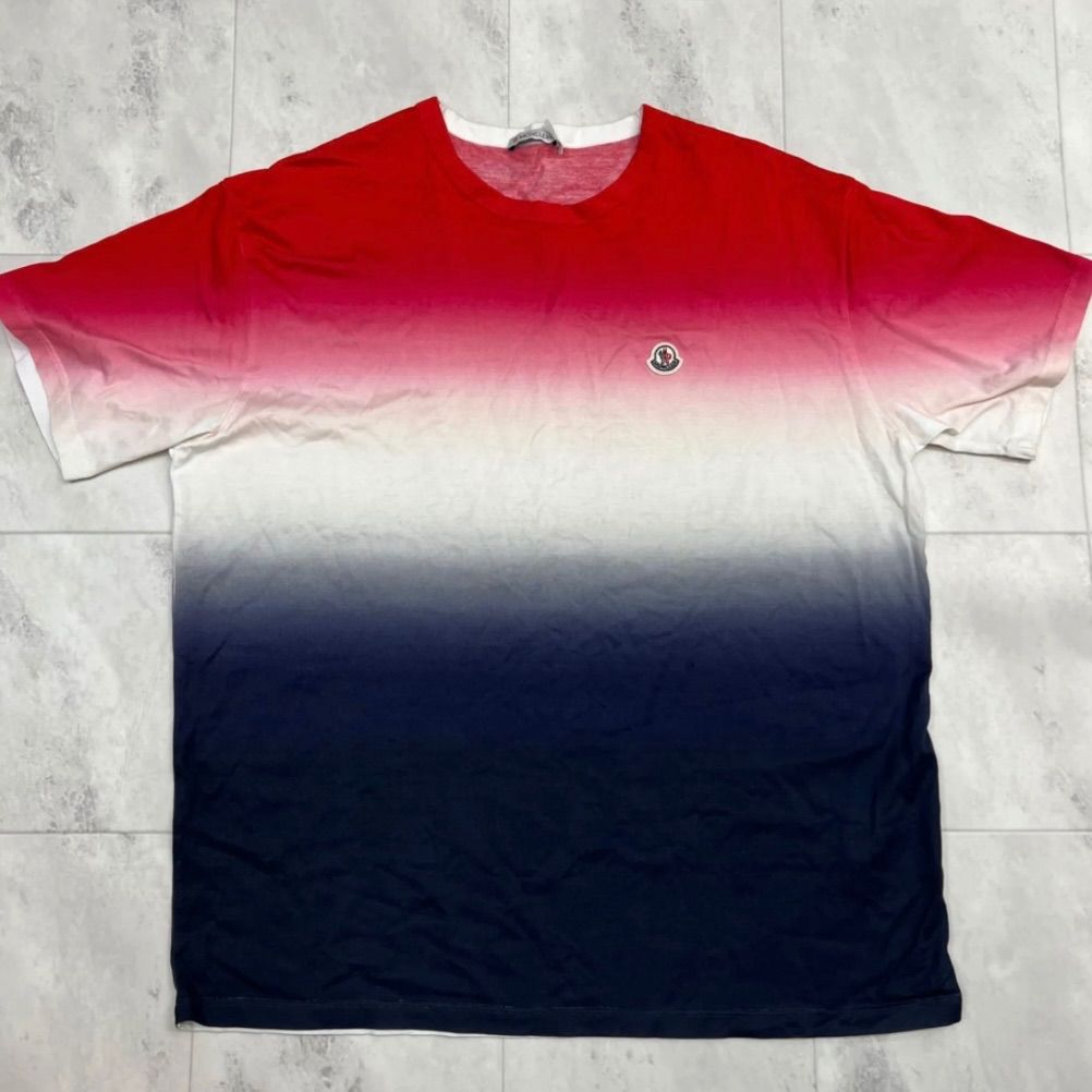 s)MONCLER モンクレール Tシャツ グラデーション トリプルカラー