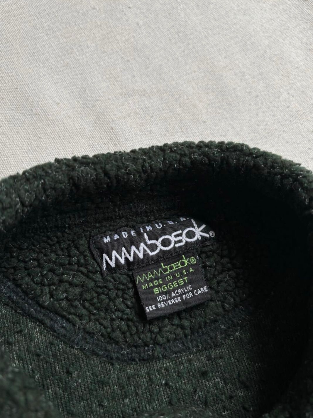 フリース ヘンリーネック