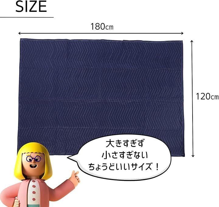 ファッションブログ Partools 養生クッションマット 緩衝材 傷防止 青5枚 120cmx180cm