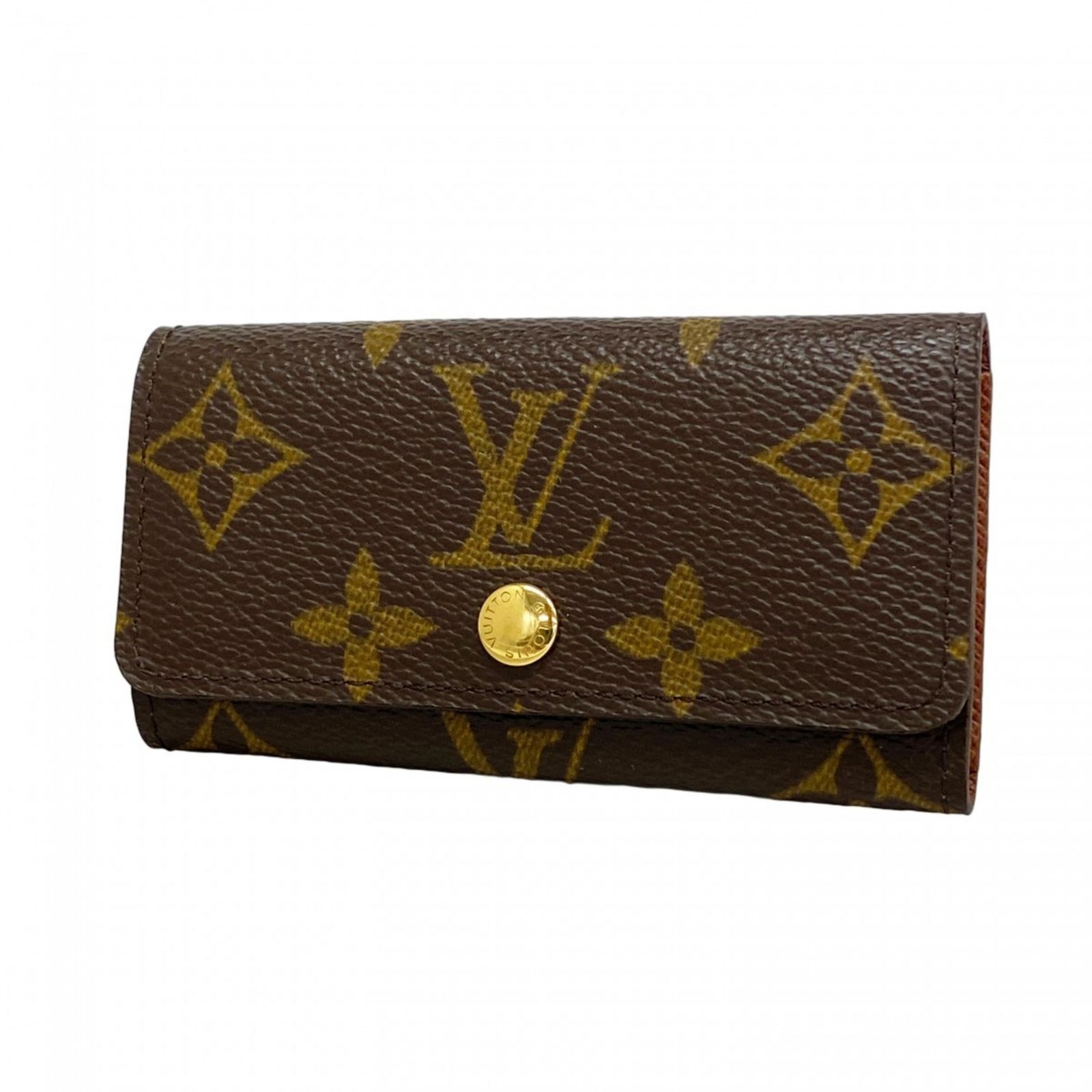 ルイ ヴィトン Louis Vuitton ルイ ヴィトン キーケース モノグラム ミュルティクレ4 ブラウンメンズ レディース