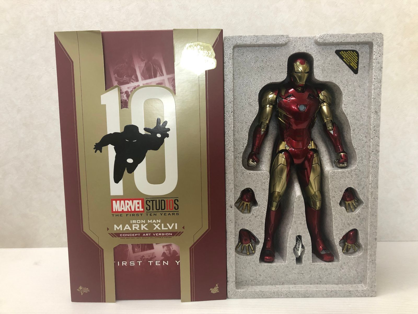 ムービー マスターピース ＤＩＥＣＡＳＴ マーベル スタジオ１０周年 １ ６スケールフィギュア アイアンマン マーク４６ コンセプト アート版 smtketc086960