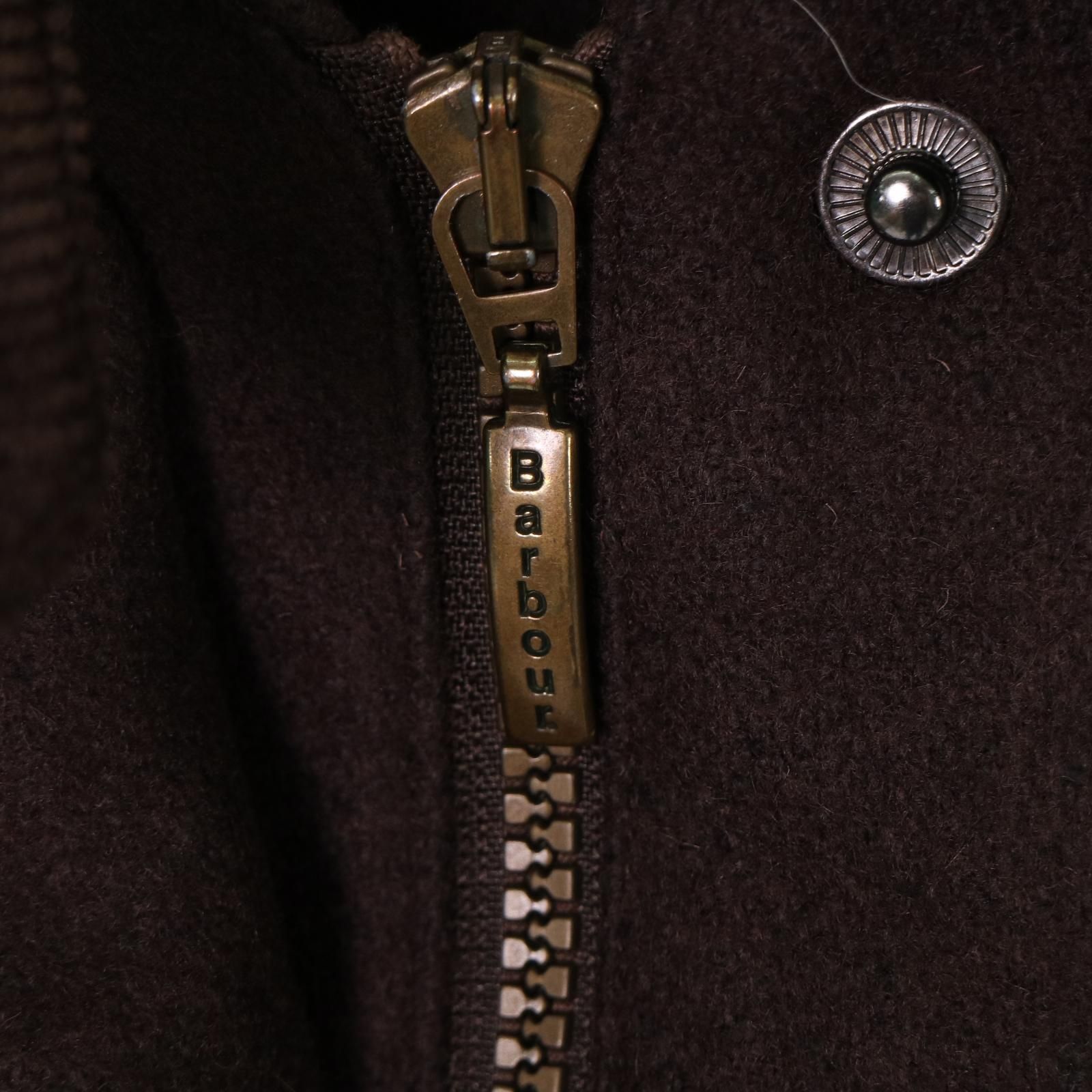 Barbour バブアー ウール ニューマーケット コート ダークブラウン  